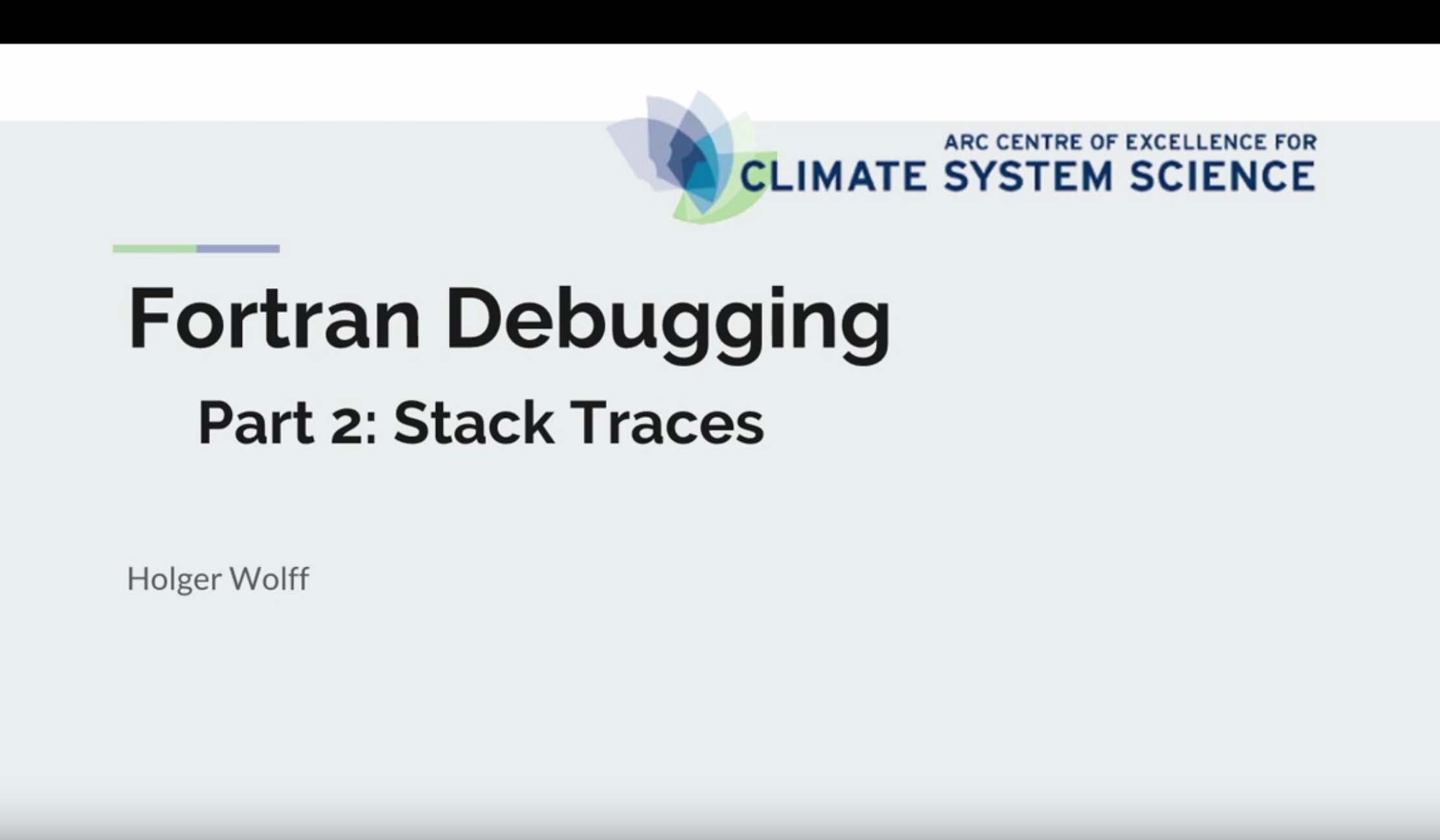 Fortran debugging – Part 2 stack traces