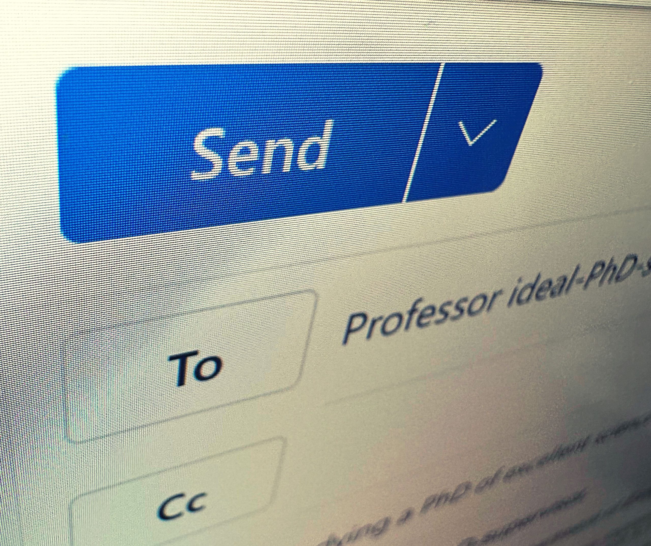 How do I write a cold email for a PhD opportunity?