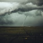 Tornado in a storm