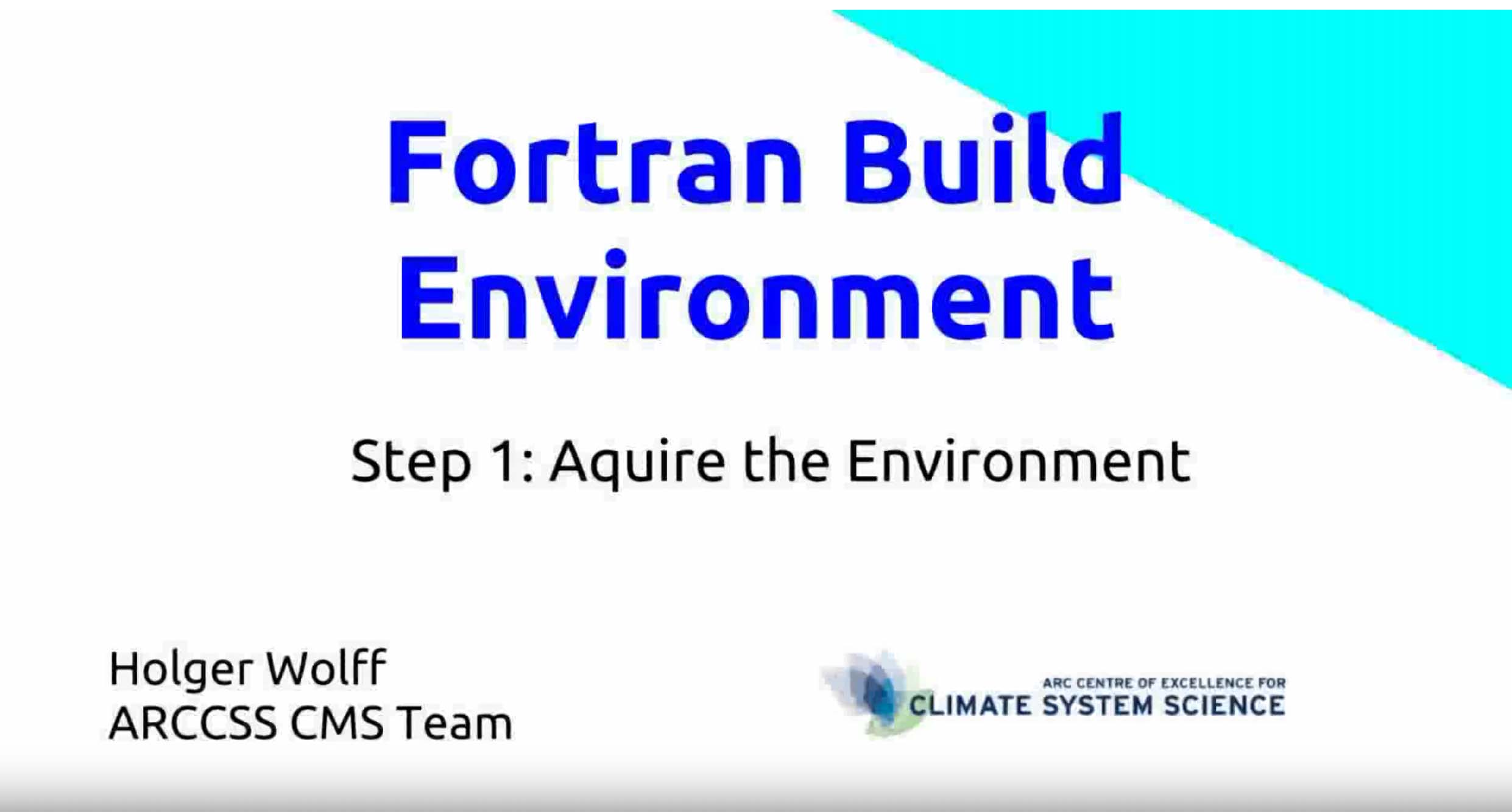Fortran build environment Pt1