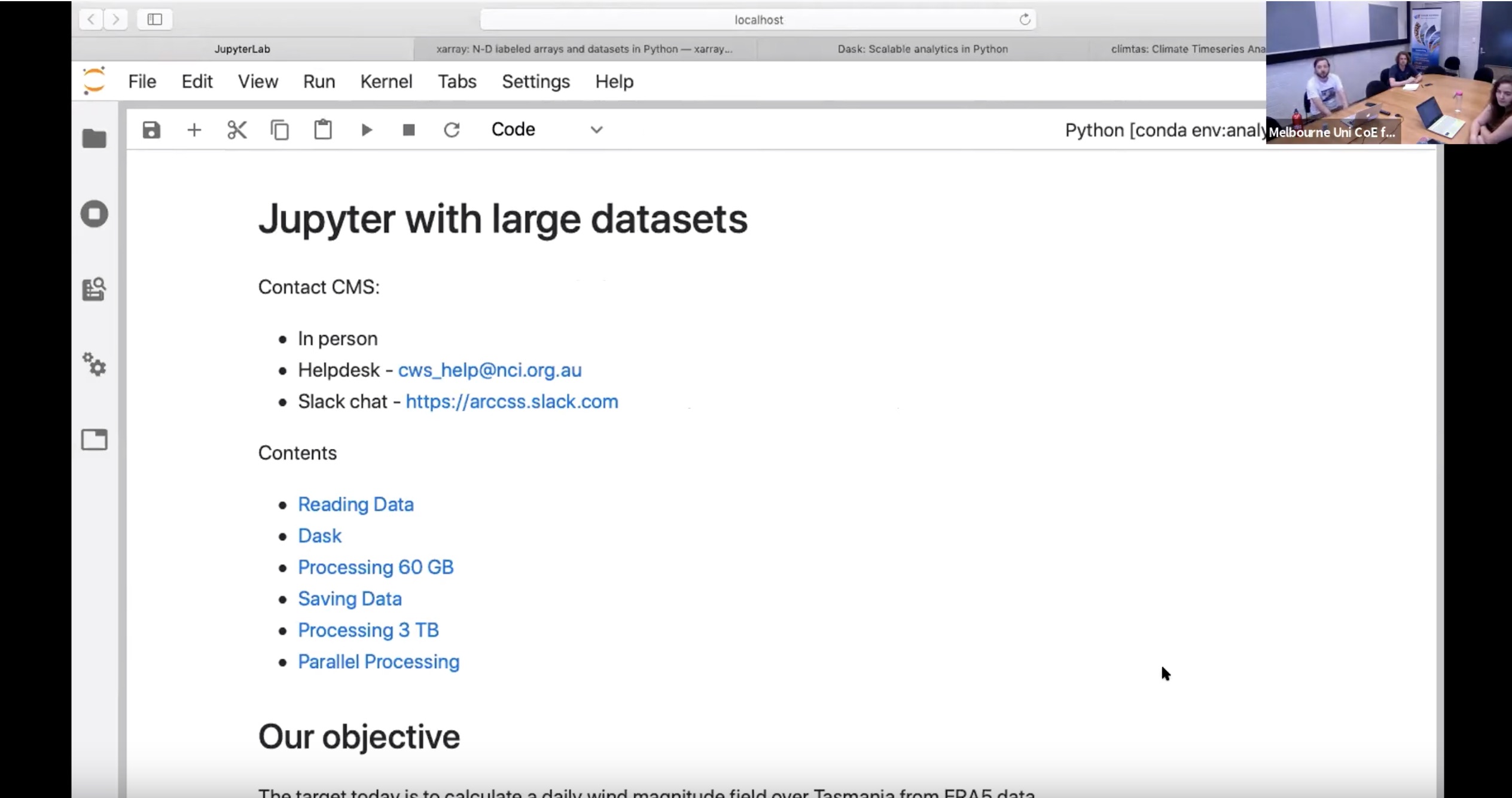CMS talks: Large Dataset Analysis with Jupyter