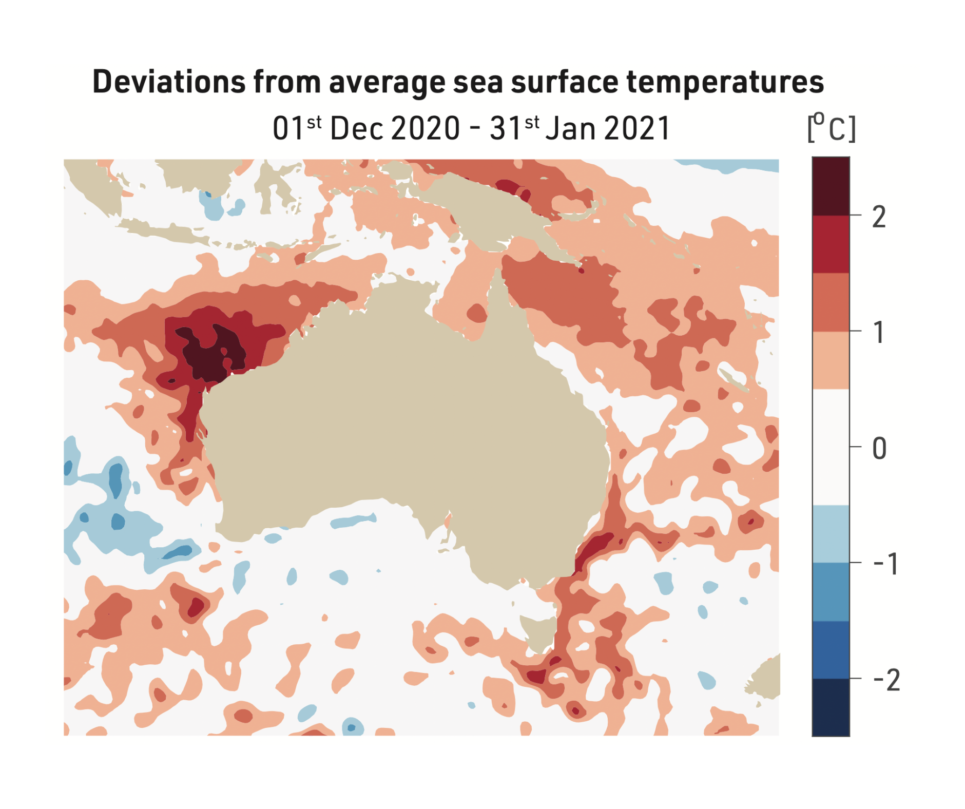 Marine Heatwave in Western Australia, December 2020 and January 2021