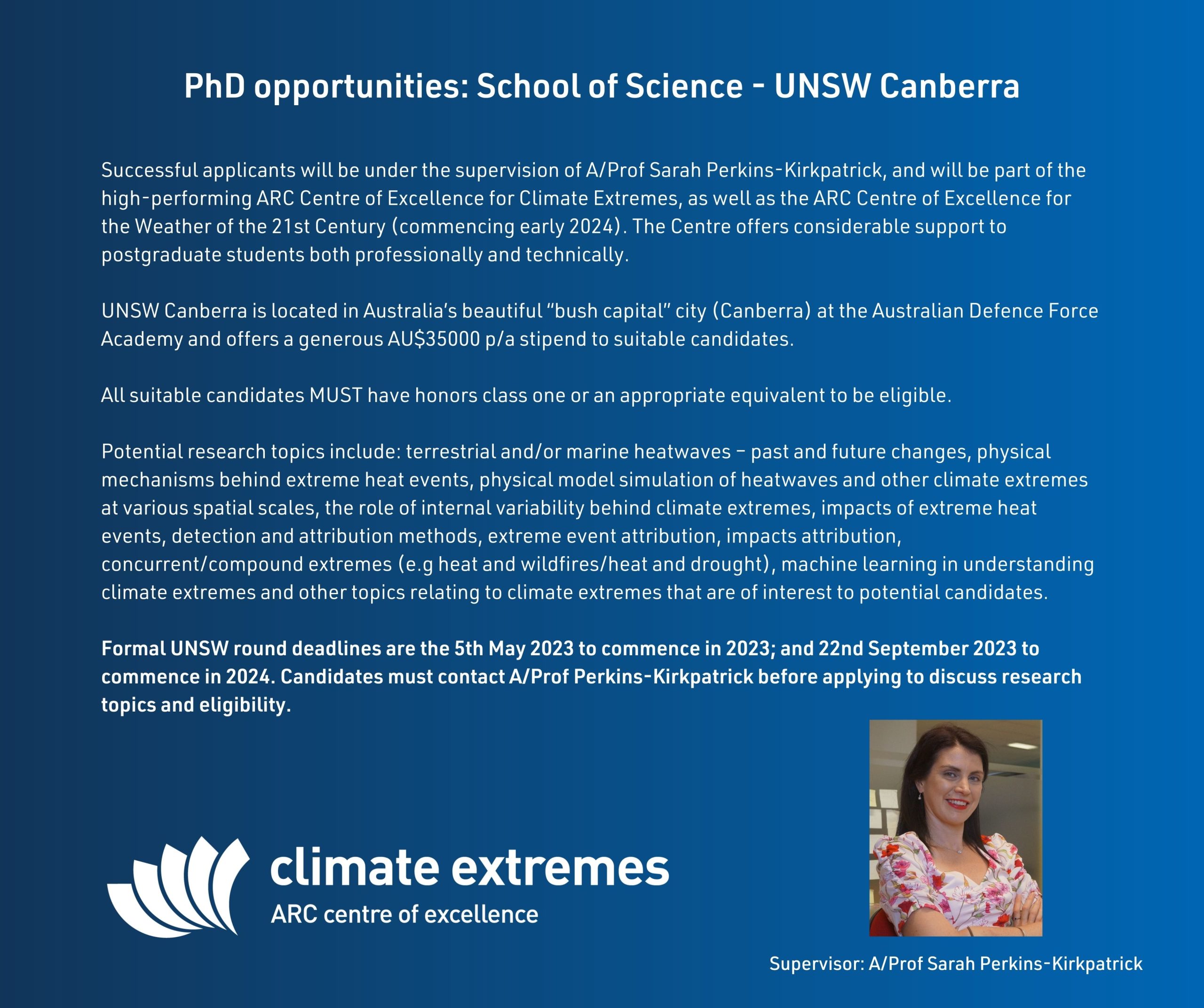 PhD opportunities: School of Science – UNSW Canberra