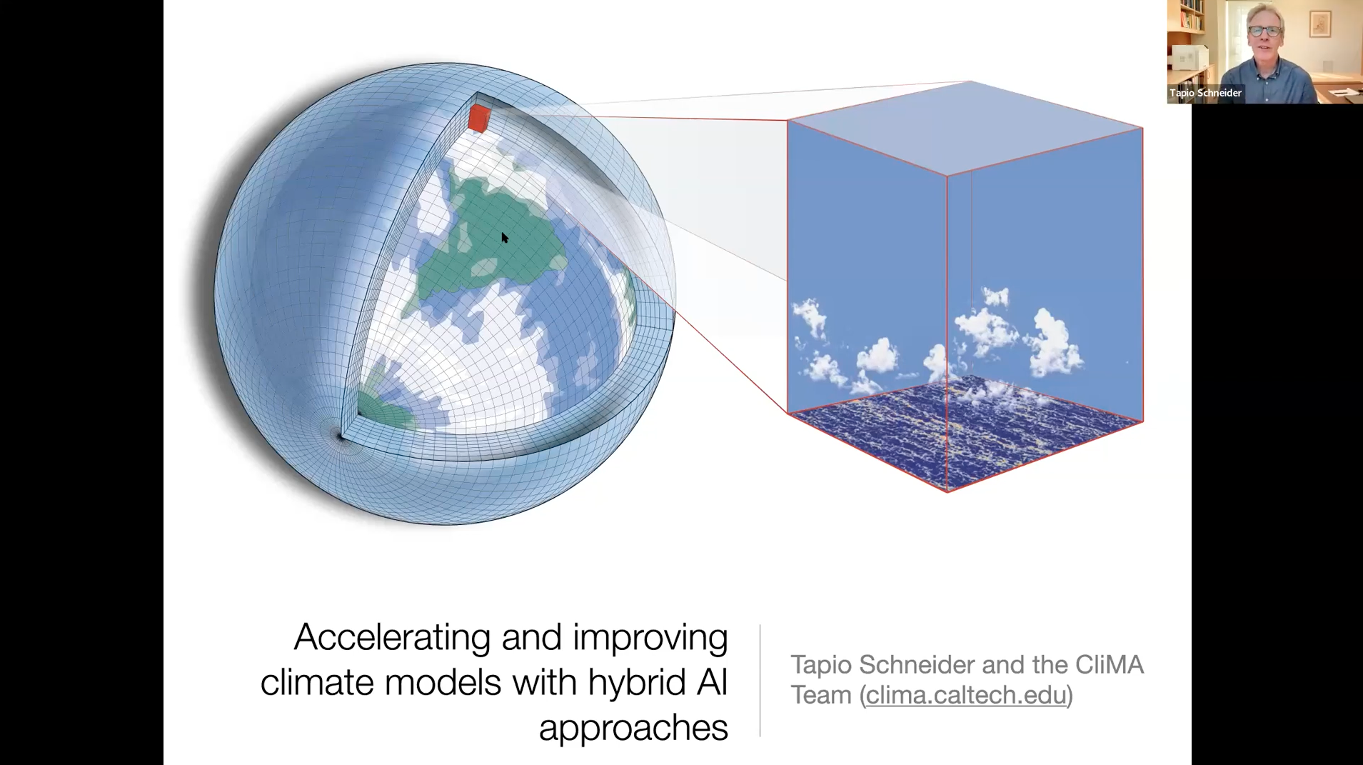 Accelerating and improving climate models with hybrid AI approaches: Tapio Schneider